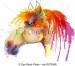 barva-vodová-kůň-malba-hlavička-eps-vektor_csp15272049